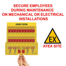 Master Lock 20 Pack Lockout Station with Cover, Unfilled