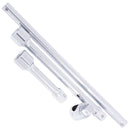 JET 17-Piece 1-inch Drive SAE, 12 Point, Ratchet Wrench Chrome Socket Set, 600505