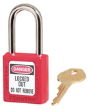 Lockout Padlock, KA, Red, 1-3/4"H, PK6