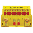 Master Lock 10-Pack Lockout Station with Cover, Includes 10 Aluminum Padlocks
