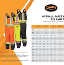 Insulated Waterproof Overall Safety Bib Pants - Easy Boot Access