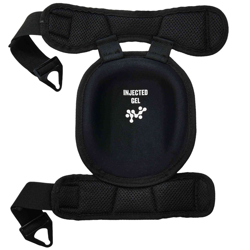 Ergodyne Proflex 344 Professional Knee Pads, Protective Short Cap, Injected Gel Techology, Adjustable Padded Comfort Straps, Black