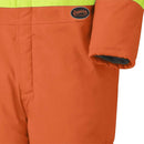 Pioneer Winter CSA Flame Resistant Hi Vis Insulated Work Coverall, Easy Boot Access & Action Back, Orange, 3XL, V2560151-3XL