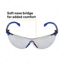 3M™ Solus Protective Eyewear with Clear Scotchgard™ Anti-Fog Lens, S1101SGAF, Black/Blue, Pack of 20