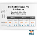 Due North Everyday Pro Ice Cleats for Walking on Ice and Snow - 12 Replaceable Ice Diamond Spikes (1Pair)