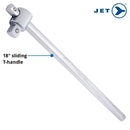 JET 21-Piece 3/4-inch Drive SAE, 12 Point, Ratchet Wrench Chrome Socket Set, 600406