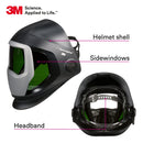 3M Speedglas Welding Helmet 9100, 06-0300-51SW, with sidewindows, Headband and Silver Front Panel