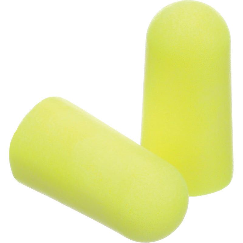 3M™ E-A-Rsoft 310-1250 Yellow Neon Earplugs, 33 dB NRR, Uncorded. Case/250