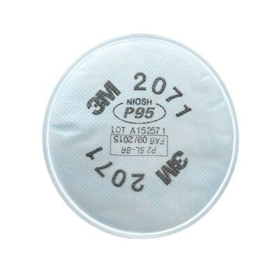 3M 2071 P95 Particulate Filter, NIOSH Approved. One Pair