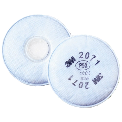3M 2071 P95 Particulate Filter For Half and Full Facepiece. Case/50 pairs
