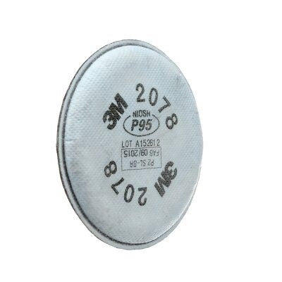 3M 2078 P95 Particulate Filter, with nuisance level acid gas and organic vapor relief. One pair