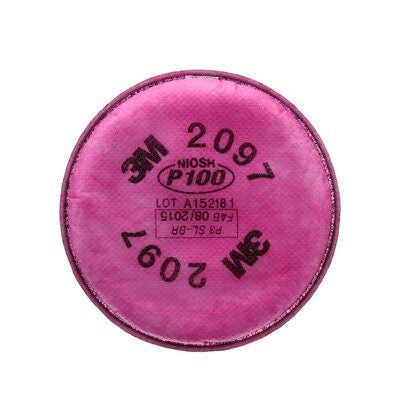 3M 2097 Particulate P100 Filter with Organic Vapor Relief. One Pair