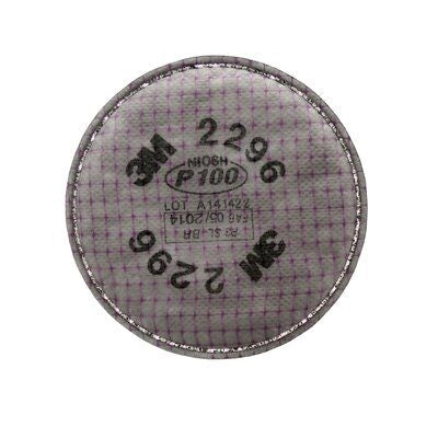 3M 2296 P100 Advanced Particulate Filter, with nuisance level acid gas relief. Case/50 pairs
