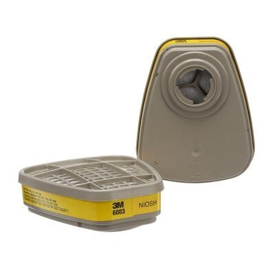 3M 6003 Organic Vapor/Acid Gas Cartridge, for 3M Half and Full Facepieces 6000, 7000 and FF-400 Series