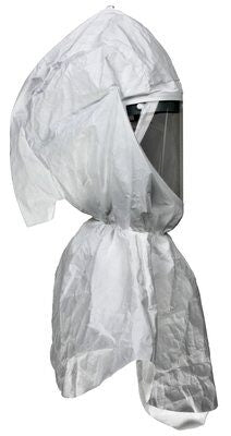 3M H-410-10 Hood with Collar, QC, White. Case/10