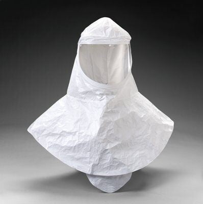 3M H-420-10 Respirator Hood with Inner Shroud, White. Each