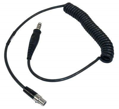 3M PELTOR FL6BR External Radio Patch Cord, Black. Each