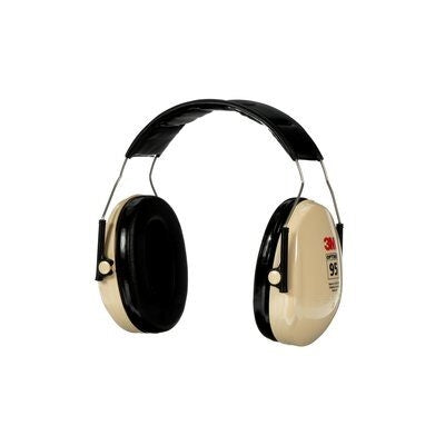 3M PELTOR H6A/V Optime 95 Earmuffs, Over-the-Head, Beige/Black, Noise Reduction Rating (NRR)*: 21 dB. CSA Class B.. Each