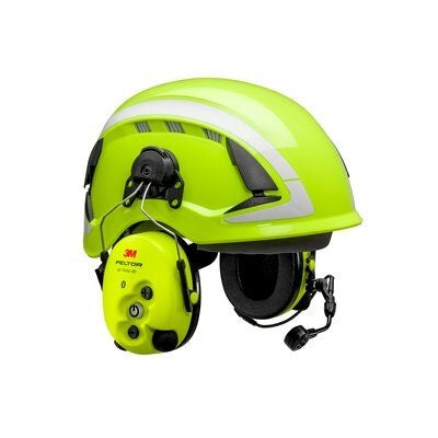 3M PELTOR MT15H7P3EWS6 WS ProTac XPI Level Dependent Bluetooth Headset, Helmet Attached, Yellow, NRR 26 dB, CSA A