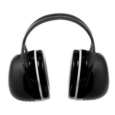 3M X5A Over-The-Head Hearing Protection Ear Muffs, Noise Protection, NRR 31dB, Construction, Manufacturing, Maintenance, Automotive, Black