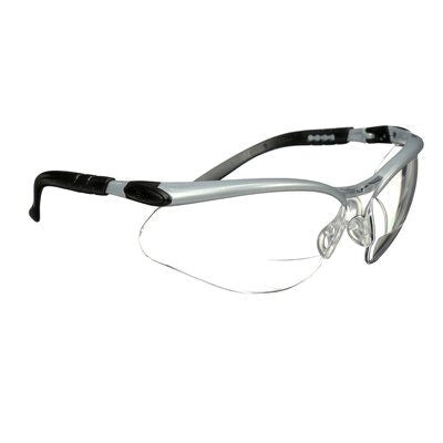 3M BX Reader Protective Eyewear, 11375-00000-20, clear lens, silver frame, +2.0 dioptre. Box/20