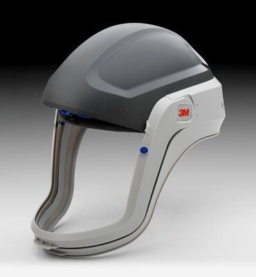 3M Versaflo M-401 Respiratory Helmet, No Visor and Shroud, Gray. Each
