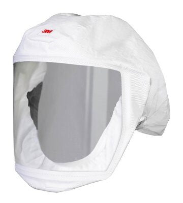 3M Versaflo S-133L-5 Headcover with Integrated Head Suspension, White, Medium/Large. Case/5