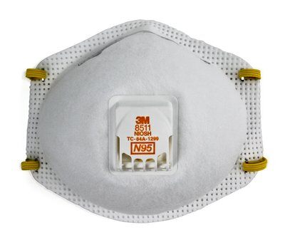3M 8511 Particulate Disposable N95 Respirator. Case/80 Masks