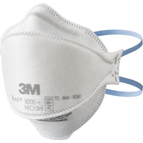 3M 9205+ Aura Particulate Masks NIOSH Certified. 10 Masks  (Individual packaging)
