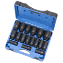 Jet 610408 3/4" DR 17 PC Deep Metric Impact Socket Set