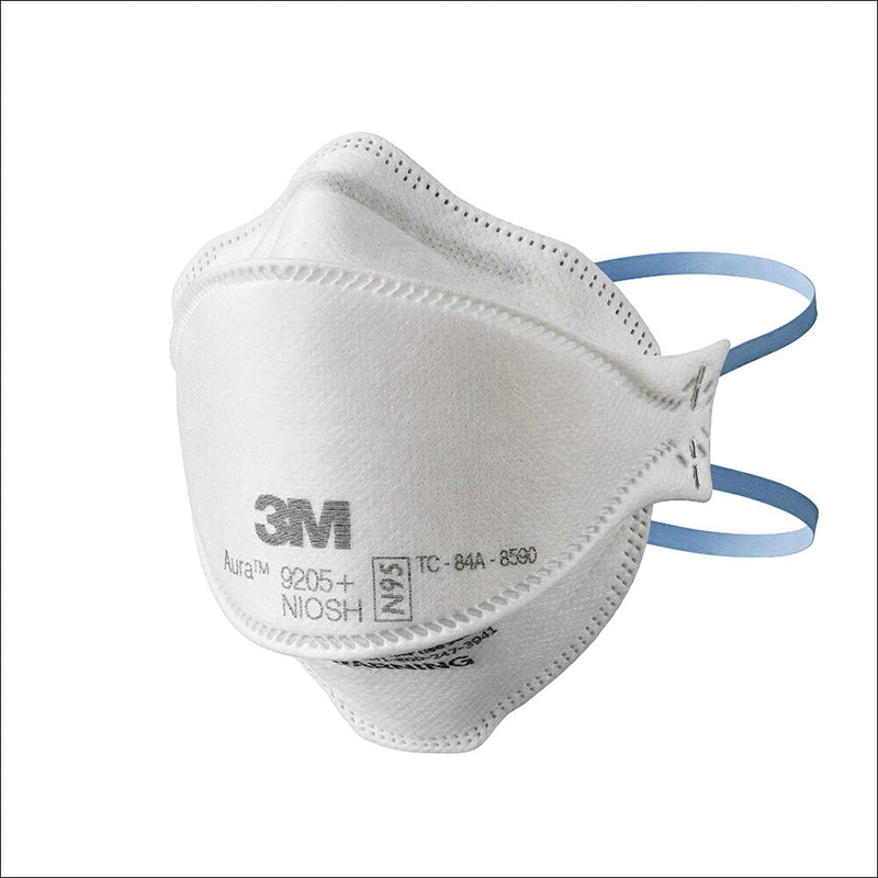 3M Aura 9205+ N95 Particulate Masks. Box/10 Masks