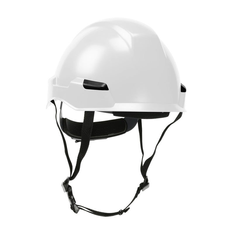 CLEARANCE: BRAND-NEW: 10 PERCENT OFF!!! Dynamic Safety HP142R-01 Climbing Hard Hat, White, Universal Size, ANSI Type II. Each