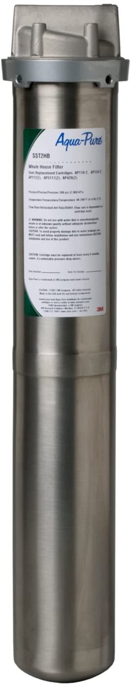 3M™ Aqua-Pure™ SST2HB Whole House Standard Diameter Stainless Steel Water Filter. Each