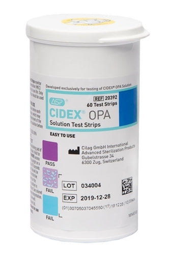Cidex 20392 OPA Solution Test Strips, 60 Pack. Each