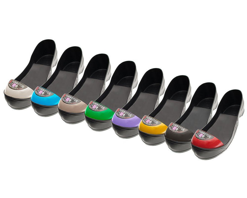 CLEARANCE: BRAND-NEW: PERCENT OFF .... Impacto TTL TURBOTOE Safety Steel Toe Caps, Waterproof, Red/Black, Size Large. One Pair