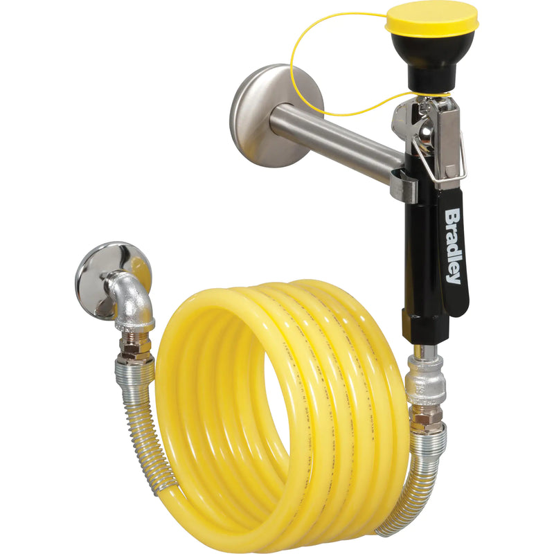Bradley S1944011CBC Wall-Mounted Hand-Held Hose Spray with 12′ Hose. Each