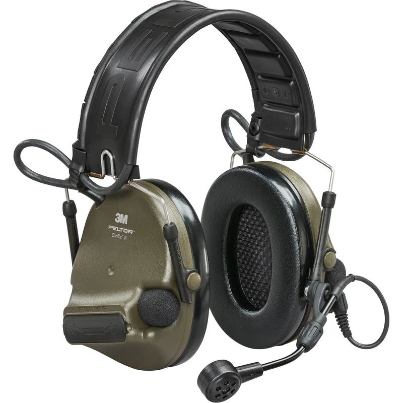 3M PELTOR MT20H682FB-09N GN ComTac VI, NIB Hearing Defender, Headband w/ARC, Green. Each
